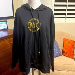 New without tags Michael Kors black and gold Sweatshirt (hooded) size 3x